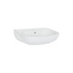 Duravit - vasque d - code 550 mm avec trop plein, 1 percage mitigeur blanc