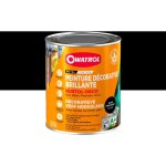 Durieu - peinture d�corative antirouille rustol deco ral 9005 noir fonc� brillant 0, 75l owatrol