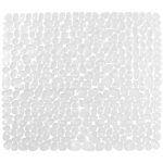 Zolginah tapis de douche antid�rapant, tapis de douche anti - glisse, pvc, 54x54 cm, transparent