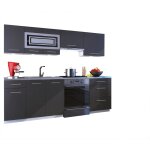 Dusine - cuisine giovanna 7 éléments - graphite mat 2m40 - grand casserolier Dusine - cuisine giovanna 7 éléments - graphite mat 2m40 - grand casserolier