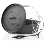 Dutch oven do12ax, 10, 7 l cocotte alpha en fonte, marmite en fonte - bbq - toro