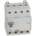 Interrupteur diff�rentiel dx� - id � vis 4 p�les 400v 25a type ac 300ma 4 modules legrand 411664