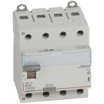 Interrupteur diffrentiel dx - id arrive haute et dpart bas  vis 4 ples 400v 63a type ac 300ma 4 ...