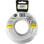 Edm - enrouleur de tuyau plat, 3x1, 5mm, blanc, 15m (audio) 28097