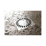 Easy drain aqua compact siphon de sol avec botier en abs siphon grille en acier inoxydable et sortie ...