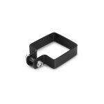 Collier de fixation carré 80 x 80 mm pour portillon grillagé noir Collier de fixation carré 80 x 80 mm pour portillon grillagé noir