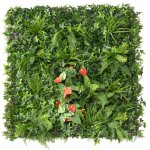 Easycloture - mur v�g�tal artificiel ext�rieur et int�rieur 1m x 1m tropical