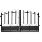 Easycloture - portail aluminium tradition style ferronnerie 3m00 noir