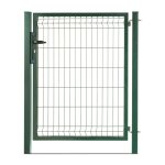 Easycloture - portillon grillag en acier galvanis maille 200 x 50 occultable passage 1m x h 1m60 vert ...