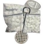 Filtration ecologique easyballes compatible weltico c5 ( 1 disque inox + 2 sacs de balles filtrantes ...