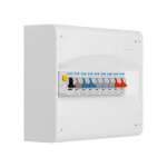 Tableau 1 rang�e pr� - �quip� 1 inter. diff. 40a type ac + 8 disjoncteurs - eaton