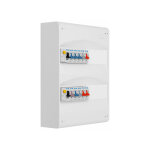 Tableau 2 rang�es pr� - �quip� 2 inter. diff. 63a + 10 disjoncteurs - eaton