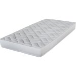 Ebac literie - matelas mousse 80x190x17 cm soutien ferme blanc - morgina