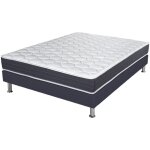 Ebac literie - matelas ressort + sommier sr15 volcan 140x190 record - h. 20 cm - soutien ferme Ebac literie - matelas ressort + sommier sr15 volcan 140x190 record - h. 20 cm - soutien ferme