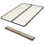 Ebac literie - sommier d�montable 140x190 22 lattes - 44 lattes bois - fabrication fran�aise