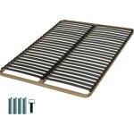 Ebac literie - sommier à lattes + pieds 120x190 c224 - 48 lattes bois - fabrication française Ebac literie - sommier à lattes + pieds 120x190 c224 - 48 lattes bois - fabrication française