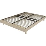 Ebac literie - sommier  lattes 160x200 cm dcor chne clair - decolate