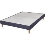 Ebac literie - sommier tapissier 160x200 cm avec renfort lombaire gris foncé - dreamo Ebac literie - sommier tapissier 160x200 cm avec renfort lombaire gris foncé - dreamo