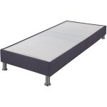 Ebac literie - sommier tapissier 70x190 cm avec renfort lombaire anthracite - dreamo