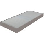 Ebac literie - sommier tapissier 80x190 cm avec renfort lombaire pu taupe - dreamo Ebac literie - sommier tapissier 80x190 cm avec renfort lombaire pu taupe - dreamo