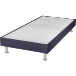 Ebac literie - sommier tapissier 90x200 cm avec renfort lombaire gris fonc� - dreamo