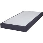 Ebac literie - sommier tapissier sr15 volcan 90x190 lattes bois massif - h. 15 cm - made in france