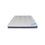 Ebac literie - matelas mousse 160x200x20 cm moelleux blanc et gris fonc� - meliare