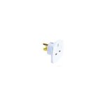 L'ebenoid - fiche 2p + t 13a 125v sortie angleterre sur socle usa adaptateur de voyage (british / usa) ...