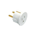 Prise adaptateur europ�en - us 125v 5 - 15a 2p + t broches plates l'ebenoid