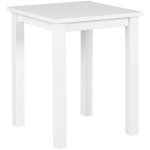 Ebuy24 - table d'appoint carrée 45x55 cm en pin massif blanc Ebuy24 - table d'appoint carrée 45x55 cm en pin massif blanc