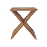 House nordic - tabouret en teck h45cm - naturel - erto
