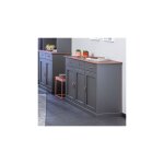 Inter link - bahut 3 portes et 3 tiroirs en pin massif gris - tera Inter link - bahut 3 portes et 3 tiroirs en pin massif gris - tera