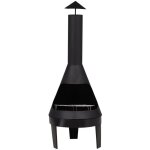 Ebuy24 - marongo chemin�e de jardin, feu acier noir.