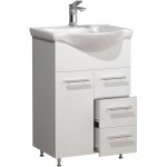 Ebuy24 - meuble bogue, lavage lisalo h. 81 x l. 55 x p. 45 cm blanc