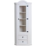 Ebuy24 - new mexico armoire d'angle avec 1 porte vitrée et 2 tiroirs, blanc ciré. Ebuy24 - new mexico armoire d'angle avec 1 porte vitrée et 2 tiroirs, blanc ciré.