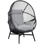 Ebuy24 - rosario chaise longue avec coussin extrieur noir.