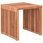 Ebuy24 - table d'appoint carr�e 40x40 cm en teck naturel