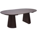Ebuy24 - table � manger ronde extensible 120 - 160 - 200 cm d�cor ch�ne brun
