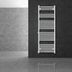 Ecd germany - radiateur design sahara - 500 x 1600 mm - blanc - avec raccord latral 650 mm - sche serviettes ...