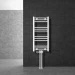 Ecd germany radiateur design sahara non electrique - 400 x 800 mm - blanc - connexion central - avec ...