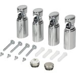 Ecd germany supports de fixation pour radiateur s�che - serviettes - chrome - convient aux radiateurs ...