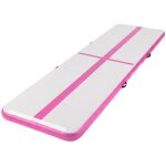 Ecd germany tapis airtrack 4m, rose, 10 cm d'�paisseur, piste de gymnastique gonflable pour tumbling, ...