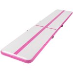 Ecd germany tapis airtrack 5m, rose, 10 cm d'�paisseur, piste de gymnastique gonflable pour tumbling, ...