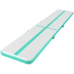 Ecd germany tapis airtrack 5m, vert menthe, 10 cm d'�paisseur, piste de gymnastique gonflable pour tumbling, ...