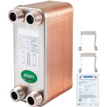 Echangeur thermique 1240mn34 echangeur de chaleur thermique a 40 plaques pour le refroidissement dehuile ...