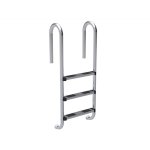 Echelle de piscine en acier inoxydable - 3 marches