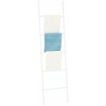 Idimex - echelle castel porte - serviettes avec 5 barreaux, en m�tal laqu� blanc