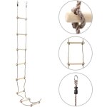 �chelle de corde pour enfants 290 cm bois vidaxl