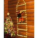 �chelle led avec le p�re no�l, 0. 6m?fonction m�moire minuteur, �tanche, pour decoration noel exterieur ...