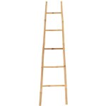 Tendance - echelle porte serviettes pm evasee 5 barreaux 100% bambou - bambou